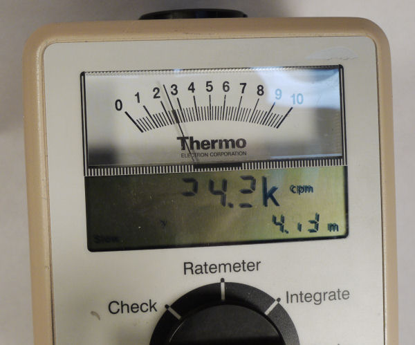 Eberline Thermo Electron Survey Meter ASP2e Geiger Counter Radiation 